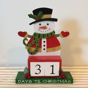 Countdown Until Christmas Snowman